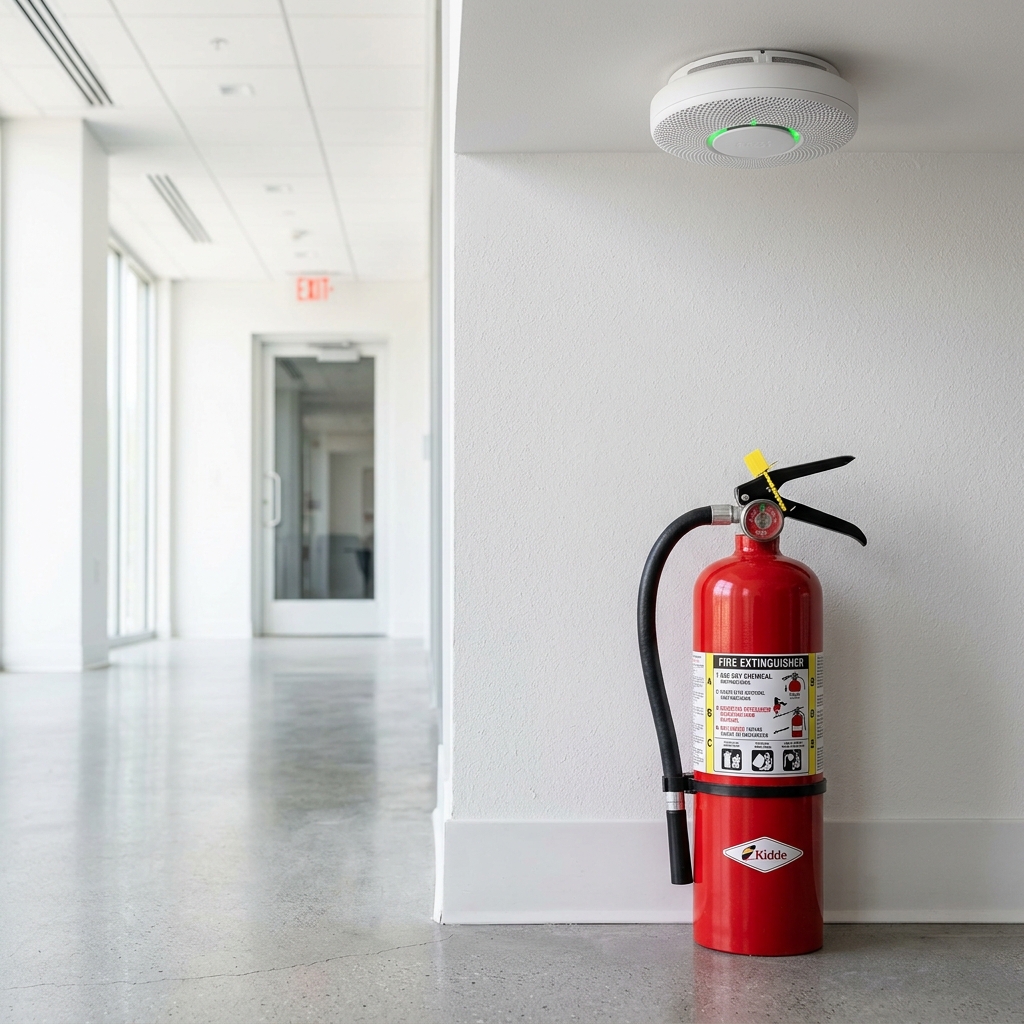 Smoke Detectors, Fire Alarms & Extinguishers